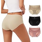 INNERSY Women's Seamless No Show Hipster Panties Invisible Light Underwear 3-Pack