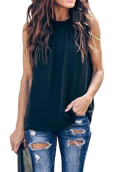 chaus split neck blouse