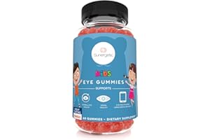 SUNERGETIC Premium Eye Support Gummies for Kids - Lutein with Zeaxanthin Supports Overall Eye Health, Vision & Macular Health–Clinically Studied Lutein & Zeaxanthin with Lutemax 2020-60 Gummies