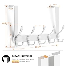 Ravinte Over The Door Hooks, 2 Pack Over The Door