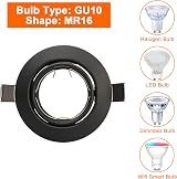HiBay 10x Black GU10 LED Downlight Tilt Ceiling Lights 240V Non Bulbs Included view 3