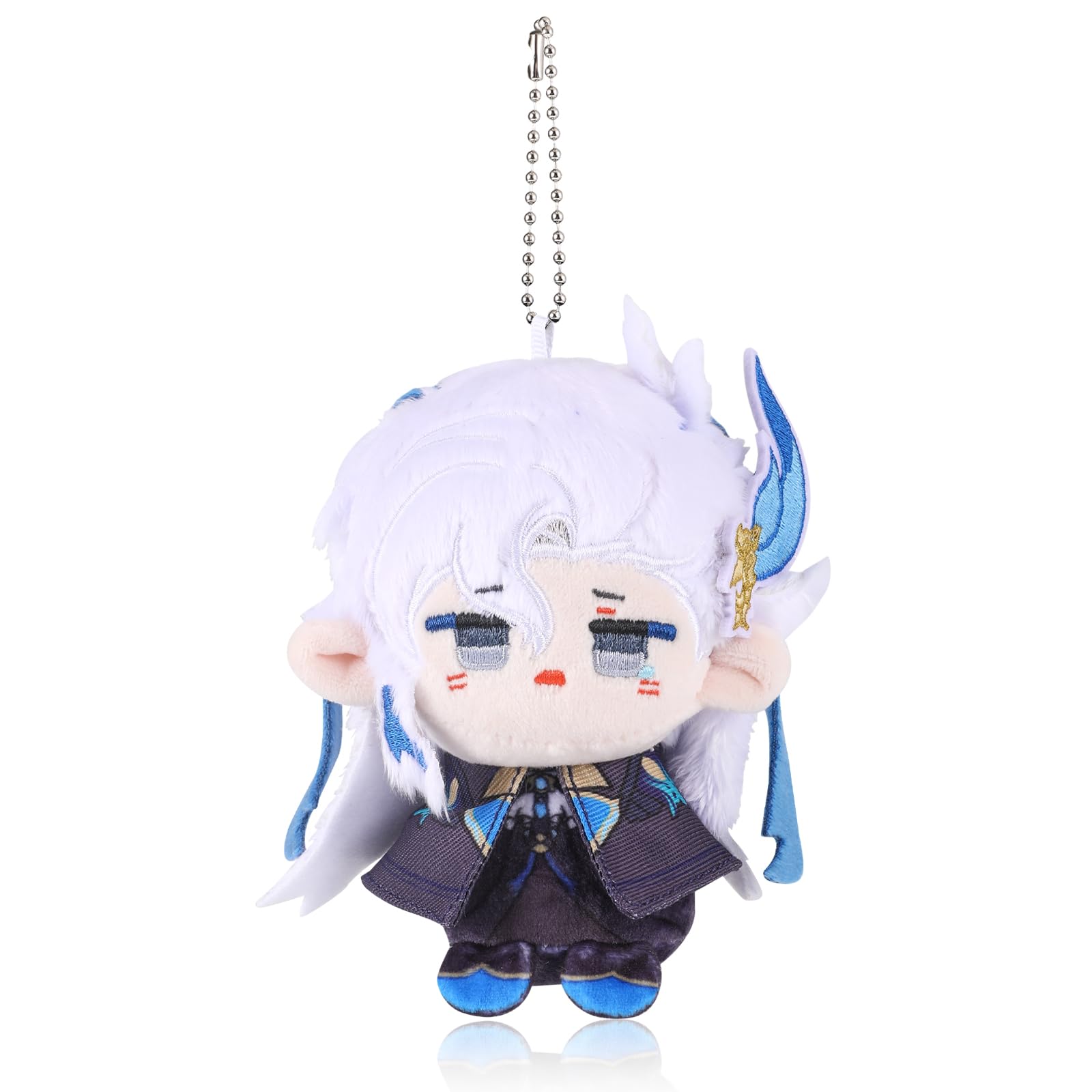 UTIEHD Anime Game GI Character Keychain Pendant, Cute 10cm Collectible Bag Charm, Compact Size for Backpacks and Keys for Fans (Neuvillette)