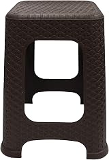 Easy Shopping Rattan Stackable Stool Step Stool Indoor Outdoor Brown view 3