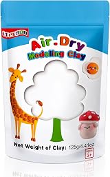 iFergoo Air Dry Clay White Ultra Light Modeling Clay 24 Hour Drying