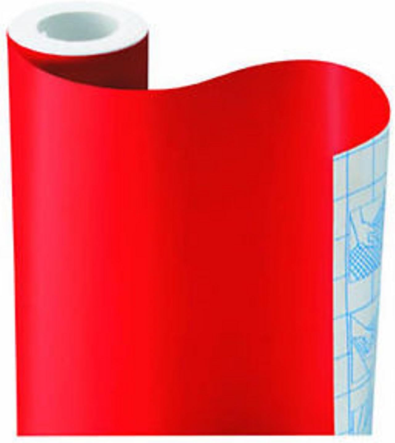 Classic Touch Zip Tac Solid Red Contact Paper Shelf Liner 9ft x 18In