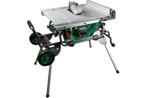 Metabo HPT Table Saw, 10-Inch Carbide Tipped Blade, 35-Inch Rip Capacity, Fold & Roll Stand, 8 x 13/16-Inch Dado Capacity, Jo