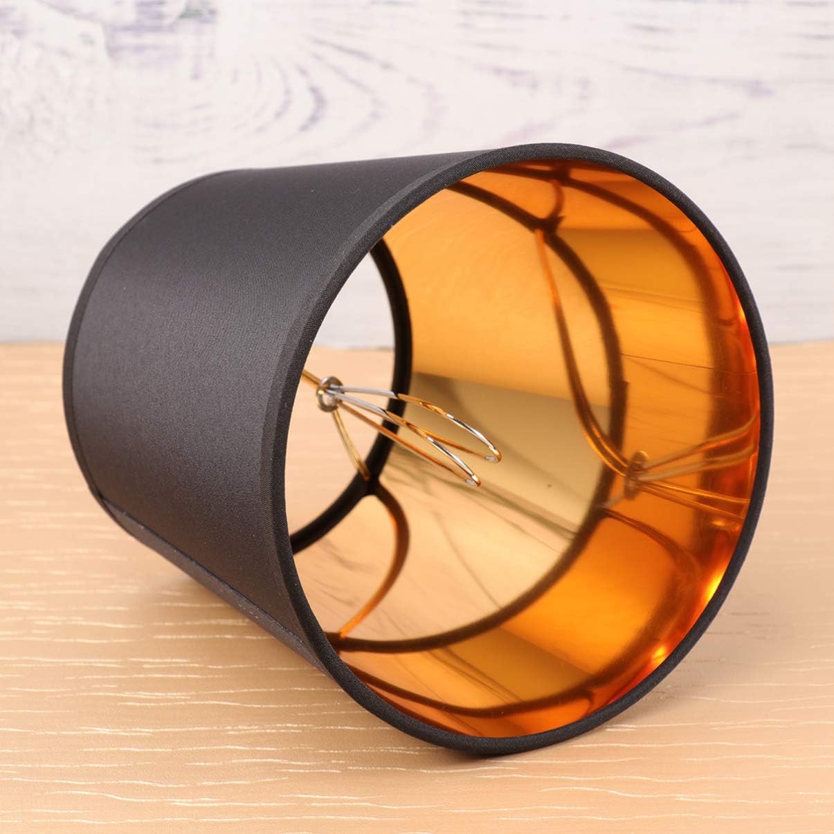 Uonlytech 3Pcs Small Lamp Shade Modern Clip on Lamp Shade Black Lampshade Replacement Chandelier for Table Lamp Ceiling Light - Image 5
