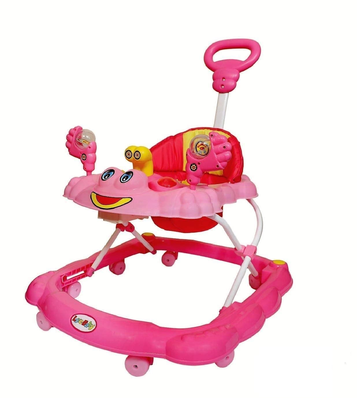 baby walker with parent handle