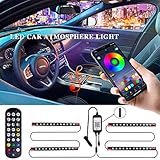 LivTee Car Led Interior Lights, Newest Two-Line