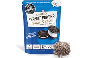 Flavored Pb Co. Cookies & Crème Peanut Butter Powder, Low Carb And Only 45 Calories, All-Natural From Us Farms (Cookies & Crème)