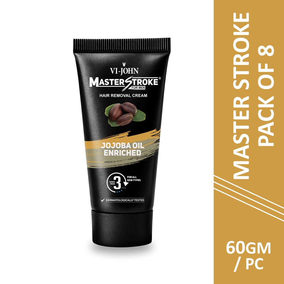 Vi John Master Stroke Argan Oil Men Hair Removal Cream 60gm Pack