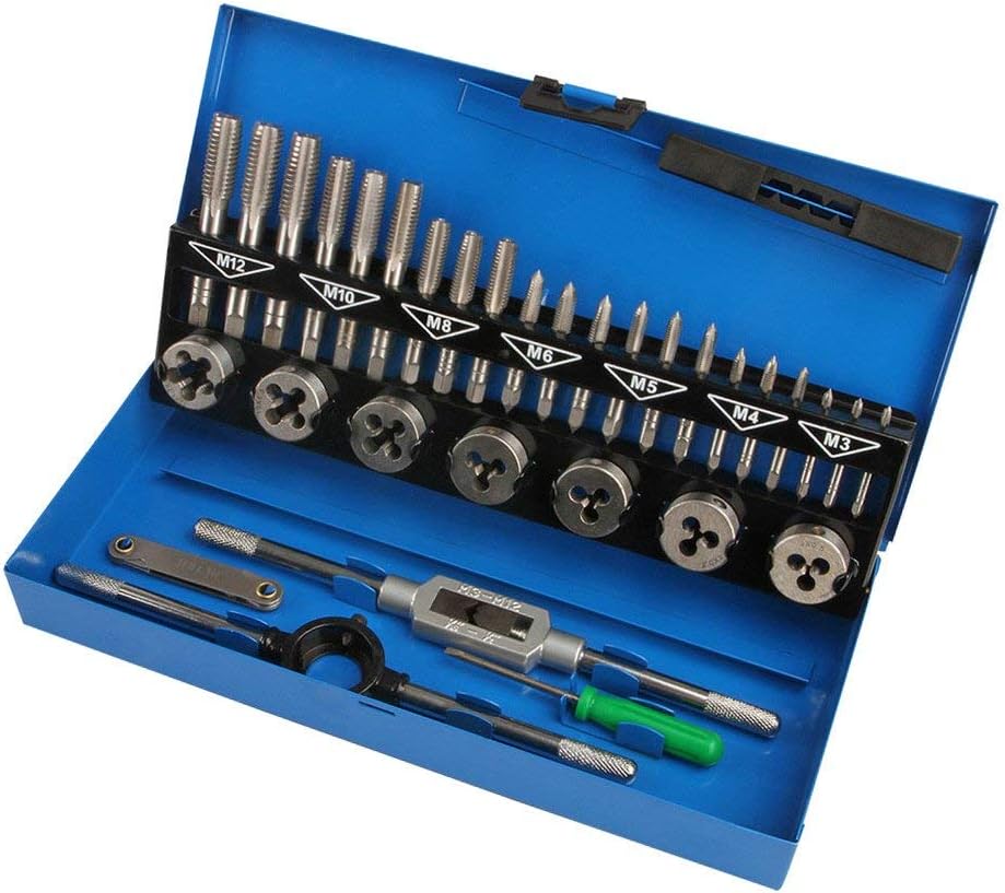 Hengmei 31/32/40/45/110-Piece Thread Cutting Set Fine Thread Cutter Drill Bit Tool Set