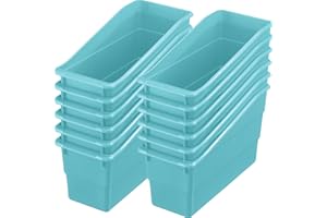 Really Good Stuff-160103WA Durable Magazine, Book, Folder and File Holders–Ideal for Narrow or Vertical Storage Needs–Instantly Color Code Your Classroom–Choose from 22 Colors(Single Color Set of 12)