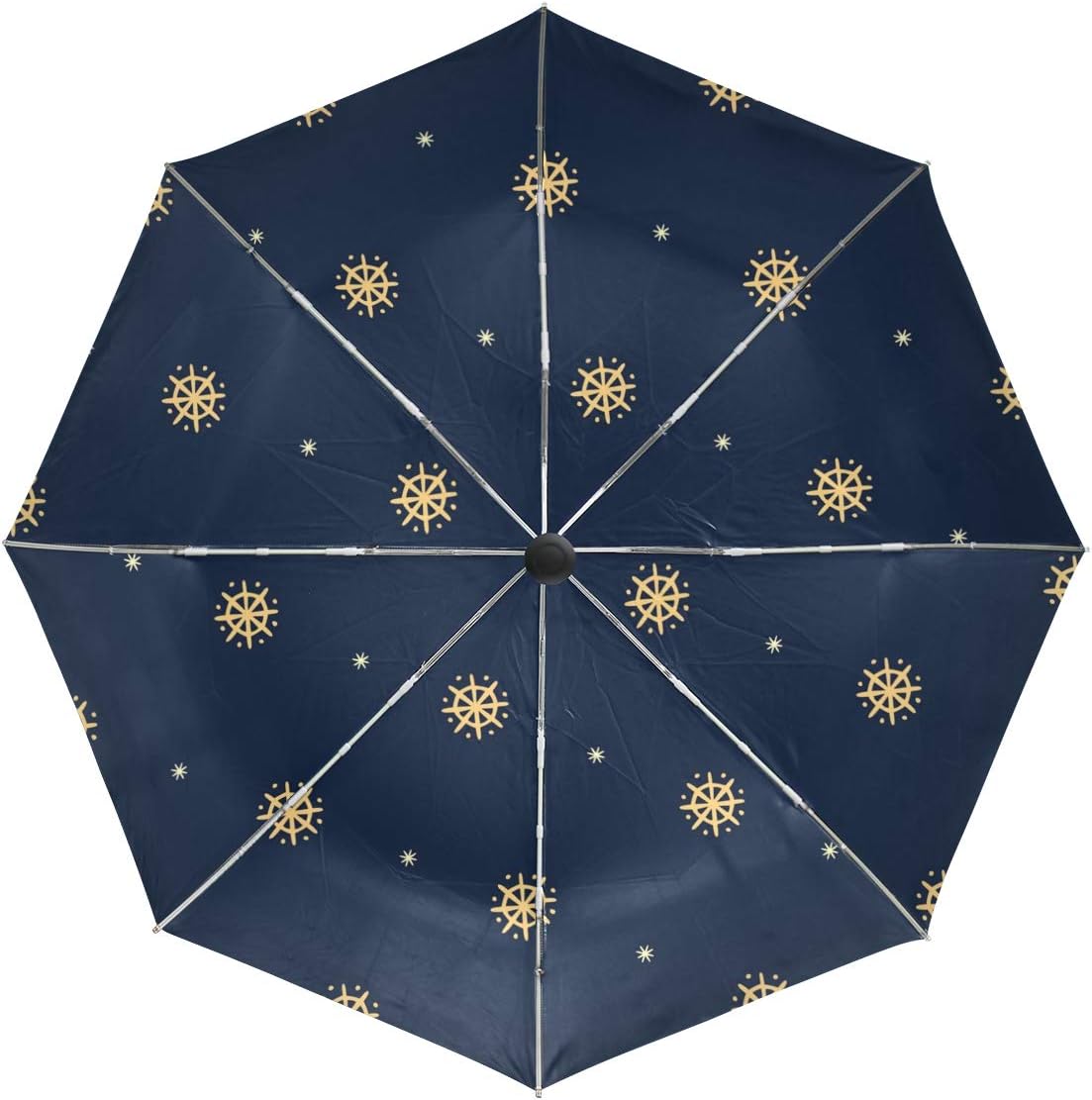 Christmas Snowflakes Unique Novel Auto Open Close Umbrella