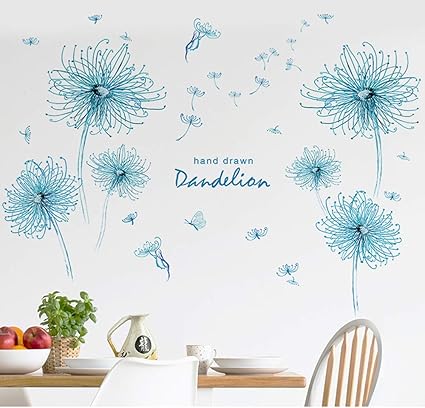 Amazon 不二玩家 ウォールステッカー 花 北欧 可愛い タンポポ 蒲公英 ロマンチックな花 清楚系 Diy モダンアート ポスター ウォールペーパー ホーム 廊下 玄関 M0325 おもちゃ おもちゃ