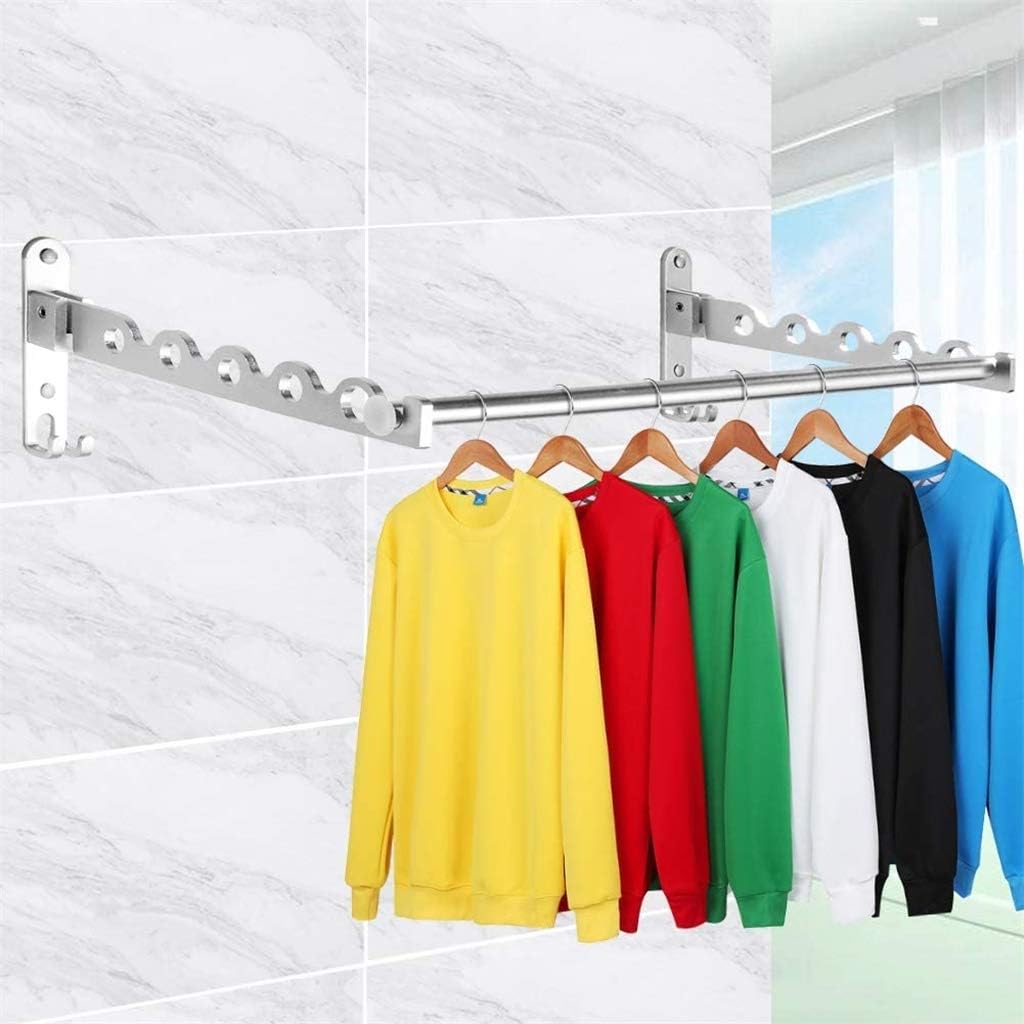 Wall Mounted Clothes Hanger Rack, Folding Clothes Drying Rack Heavy