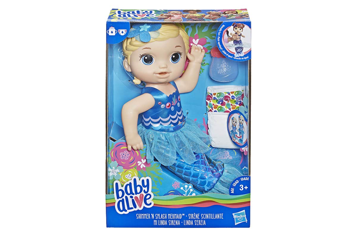 Baby Alive Shimmer ‘n Splash Mermaid (Blonde Hair)