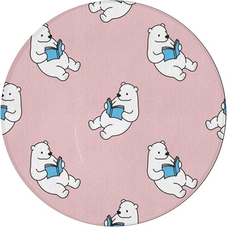 Alfombras para niñas Arctic Bear Lectura en serio Alfombras de área