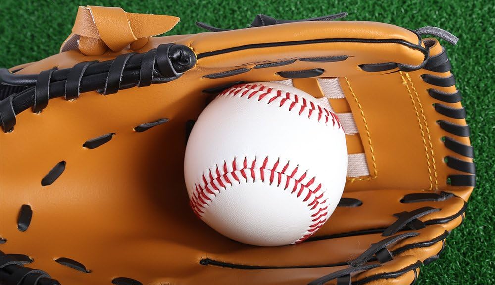 Outdoor Sport Baseball Handschuh Braun Fur Linkshander Softball Handschuh Werfer Krug Ausrustung Fur Fielder 11 5 Amazon De Sport Freizeit