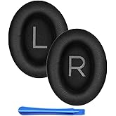 QC45 Earpads Replacement for Bose QuietComfort 45 (QC45)/QuietComfort SE (QC SE)/Quiet Comfort Wireless Over-Ear Headphones, Ear Pads Cushions with Durable Protein Leather Noise Cancelling Foam