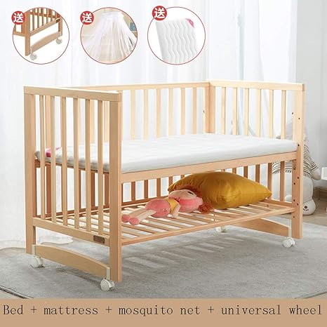 solid wood baby cradle