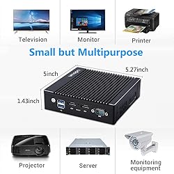 VNOPN Micro Firewall Appliance Fanless Mini PC