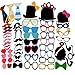 Miayon 58PCS Colorful Props On A Stick Mustache Photo Booth Party Fun Wedding Favor Christmas Birthday Favor
