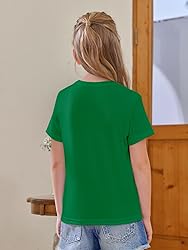Girls Short Sleeve T Shirts Kids Summer Tops