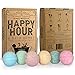 Bath Bombs For Women HomEco Happy Hour Gift Bath Set, 6 Premium X- Large Ultra Lush Bombs with Organic and Natural Fizzing Ingredients - Great Birthday Gift Idea