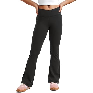 SEAUR Lot De 3 Leggings Sport Fille - Taille 104-158, Nylon/Élasthanne, Pour Yoga, Gym