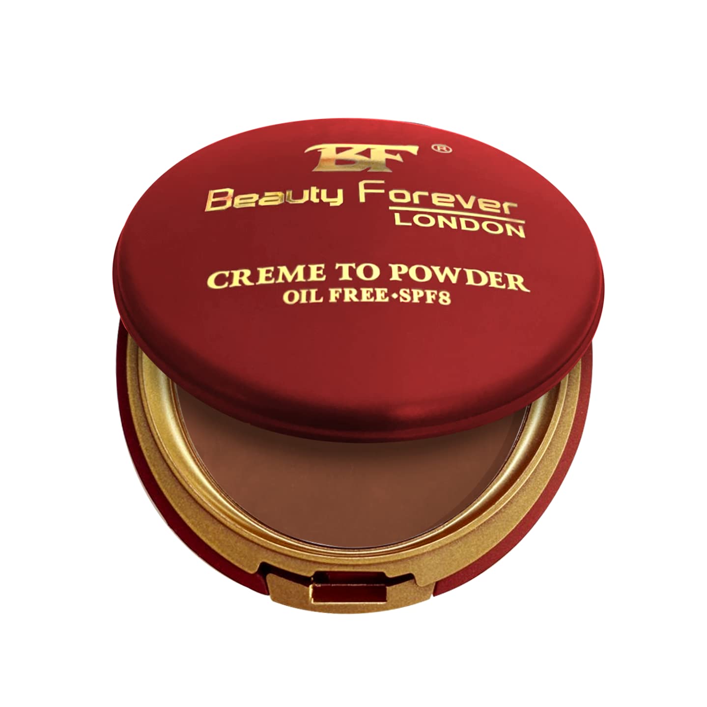 Beauty Forever Creme to Powder Foundation, Lightweight Formula Oil Free, Matte Finish Face Foundation, Suitable For All Skin Types, Friendly Cool Natural Looks, Available in 16 Shades (Earth (CTP110))