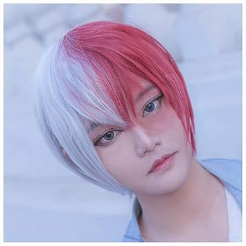 Amazon Com Wildcos Two Tone Half Silver White Half Red Short