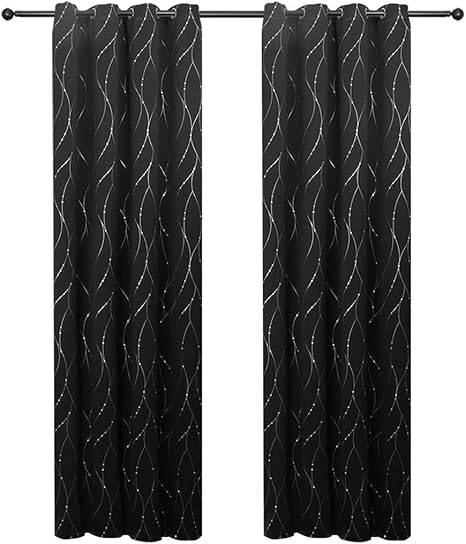 Amazon Jiyaru 遮光カーテン 2枚セット ドレープカーテン 防炎カーテン レースカーテン 遮光 おしゃれ 透ける 断熱 防寒 防音 通気性 人気 窓 洗える 高級感 黒 シンプル 出窓 昼夜 寮 リビング用 100 0cm レースカーテン オンライン通販