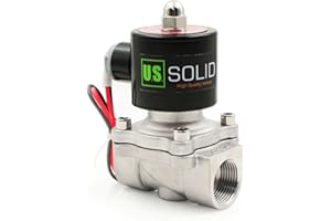 U.S. Solid 3/4" Stainless Steel Electric Solenoid Valve 24V AC N.C. Air Water Oil VITON