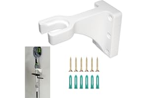 YENANA Wall Mount Storage Hooks for EGO 56V Trimmer (White) – Compatible with EGO Power+ String Trimmer & Edger, Durable & Space-Saving, Holds Up to 200 lbs