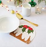 Talking Tables Christmas Pudding Napkins | 16 Paper Serviettes 33cm view 5