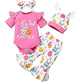 MoryGooder Baby Girl My 1st Easter Outfit Infant Easter Bell Bottom Outfit