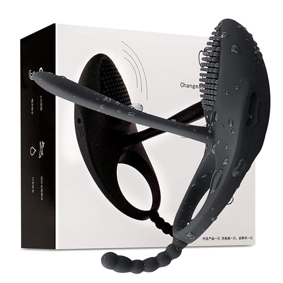 Tovbb Viberate Toy 10 Geschwindigkeiten Lock Rings Magic Toys für Männer, Frauen