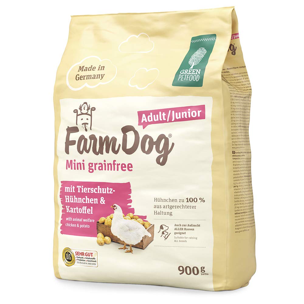 Green Petfood FarmDog Mini Grainfree – 10 Kg, Getreidefreies Hundefutter