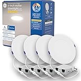GE Color Select LED Wafer Downlight, Premium High-Lumen Direct Wire Ceiling Light, 6-Inches (4 Pack)