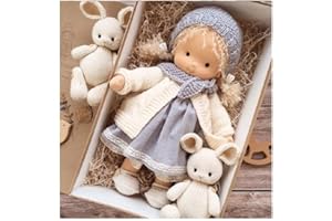 Handmade Crocheted Vintage Cute Doll, Artisanal Soft with Timeless Charm (Doll 19)