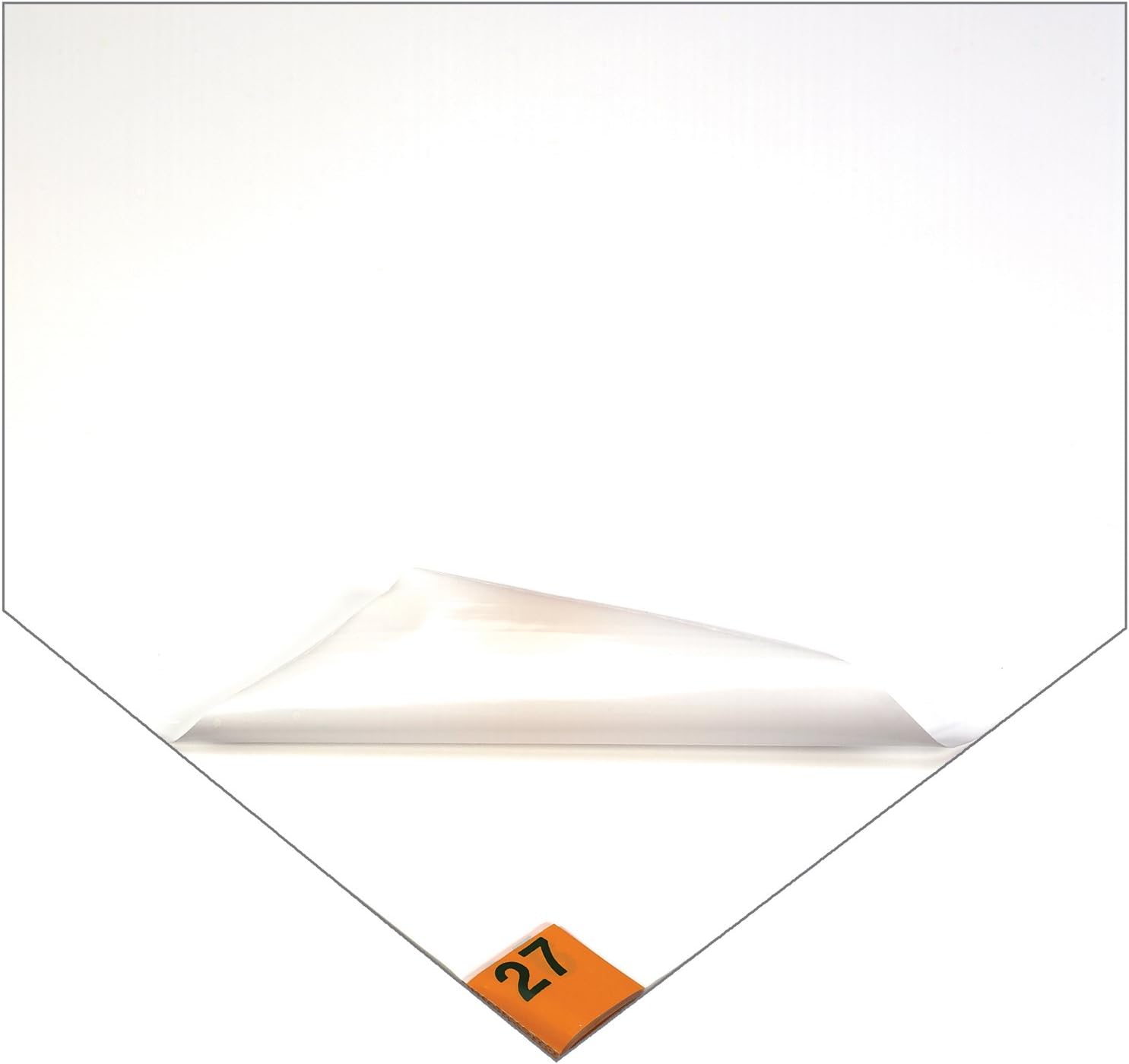 Wearwell Polyethylene 95 Contamination Control Mat, for Dust and Dirt Areas, 2' Width x 3' Length x 1/8" Thickness, White (Pack of 4)