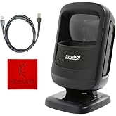 DS9208 Zebra Symbol 1D/2D Hands-Free Barcode Scanner, USB Cable Included | High Performance, Fast &amp; Accurate Scanning, Capture Mobile &amp; Paper Barcodes, Minimise Errors, Boosts Retail Productivity