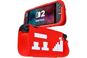 DLseego Protective Soft Case for Nintendo Switch 2 (2025), TPU Grip Cover for Joy Con, Controller Protectors-Shockproof & Scr