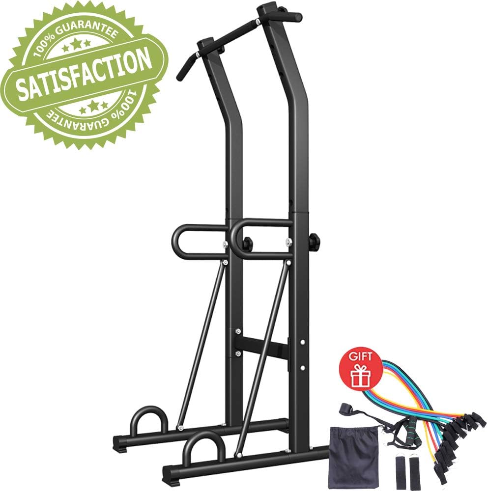 CuiCui 4 in 1 Multi-Function Gym Body Workout Exercise Strength Fitness Equipment Double-Bar Indoor Pull Up Horizontal Bar Power Tower