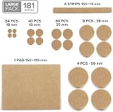 X-Protector Felt Furniture Pads 181 pcs Ultra Large Pack Beige view 5