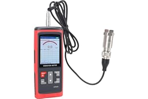 Digital Vibration Meter, Split Type Digital Vibration Tester with LCD Backlight Display, USB Handheld Vibrometer with Probes 