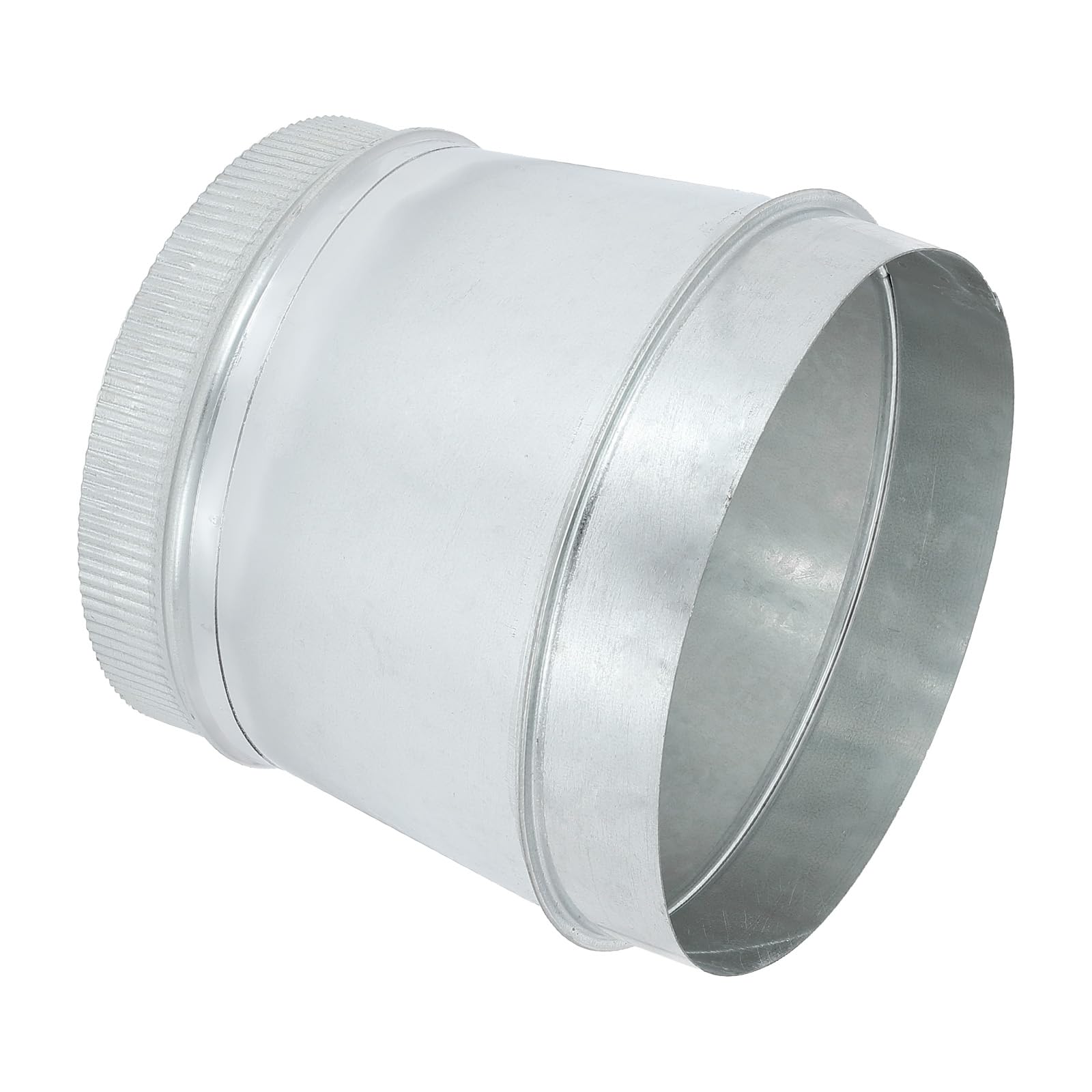 PATIKIL 9 Inch to 8 Inch Duct Reducer, Galvanized Steel Round Air Duct Reducer Crimped Pipe Increaser Adapter Connector Fitting Coupling for HVAC, Ventilation Systems