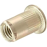 SNUG Fasteners (SNG206) Forty (40) 3/8-16 UNC Rivet Nuts-Zinc Plated Carbon Steel Flat Head Threaded Inserts