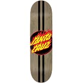 SANTA CRUZ Flame Dot 8.60in x 31.95in Skateboard Decks | 7-Ply North American Maple Construction
